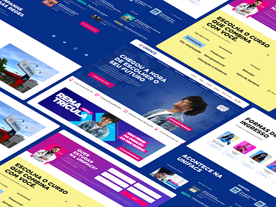 Website Redesign - University Web brasil brazil design form inspiration inspiração site site para universidade study ui ui design uiux design university university website website redesign university