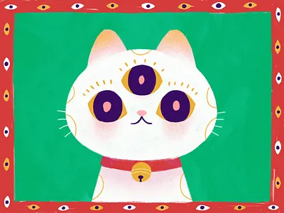 Hypno Cat animation art cat character cute eyes hypno hypnosis illustration mascot motion motion graphics