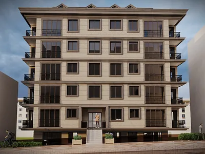 Apartment building in Moda, Kadıköy - İstanbul 3d architecture design modeling render