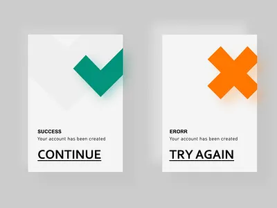 flash message | success/faliure design illustration ui ux vector