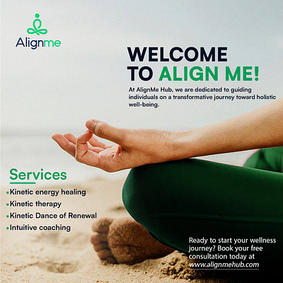 Welcome Poster for a yoga brand deisgn poster flyers graphic design