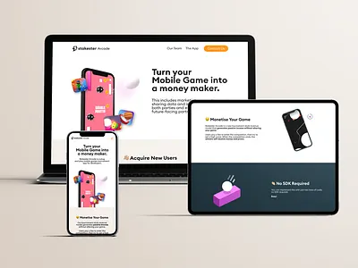 Responsive Website Design app branding clean colour gaming graphic design landing page logo minimal mockup responsive ui ux web web design website design