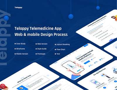Telemedicine App Website Design with Case Study agency website ui app landing page app website design creative ui doctor landing page telemedicine app telemedicine case study telemedicine landing page telemedicine website