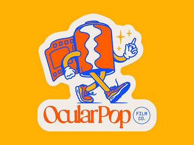 OcularPop Film Co Stickers airmax brand branding canister character design film film co fort worth illustration illustrator logo nike ocular pop rebrand sticker type typography