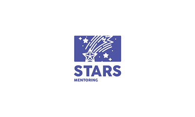 STARS Mentoring Logo Concept #1 branding design illustration kids logo logo design logodesign mentor mentor logo mentoring school school logo shooting star space star star logo stars typography vector