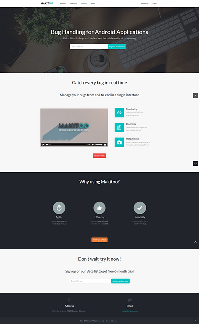 Makitoo - Website css design html ui website