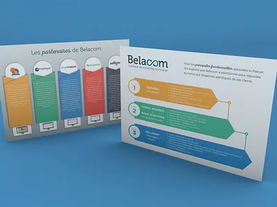 Belacom - Brochure illustrator indesign print product