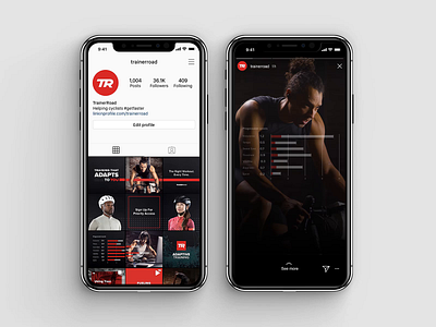 Adaptive Training Launch Announcement app bike bikes branding cycling design graphic design instagram social media ui ux