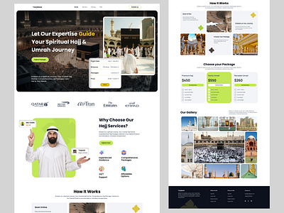 Hajj & Umrah Agency Website agency landing page firqah firqah lab hajj hajj and umrah hajj umrah hajj umrah landing page halal islamic platform islamic travel agency islamic uiux design islamic website landing page muslim lifestyle travel agency website ui umrah umrah travel umrah website ux