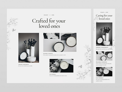 Soy candles landing page landing page ui