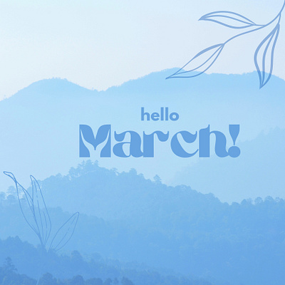 Hello March! ahanaf akif ahanafakif21 drops off hello march march march poster march typography typography