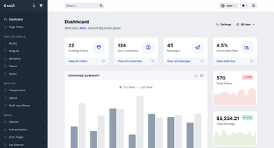 UI Dashboard Design design ui