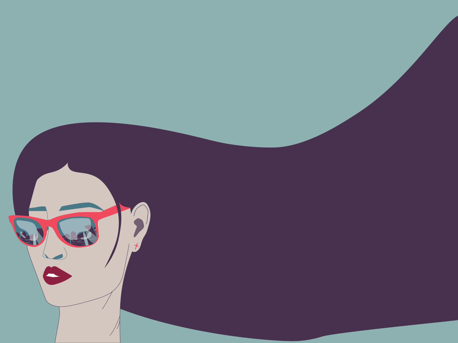 some Moscow City girl animation design graphic design illustration minimalism vector