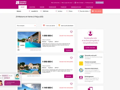 AVendreALouer - Chatbot aftereffects animation chatbot illustration illustrator real estate