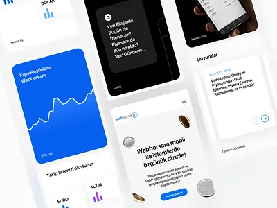 Webborsam Mobile 3d coin bank clean coin design exchange minimal mobile mobile app money sedef sedef dilek stock market ui ux website