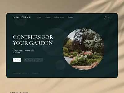 Landing page design concept for a garden center figma landingpage ui ux webdesign