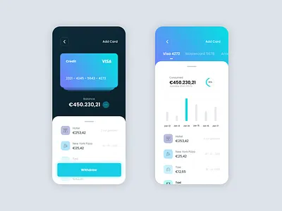 Track Spending App Design app design mobile ui