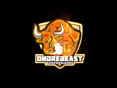 BEAST logoanimation animation elements fire logo motion graphics particles