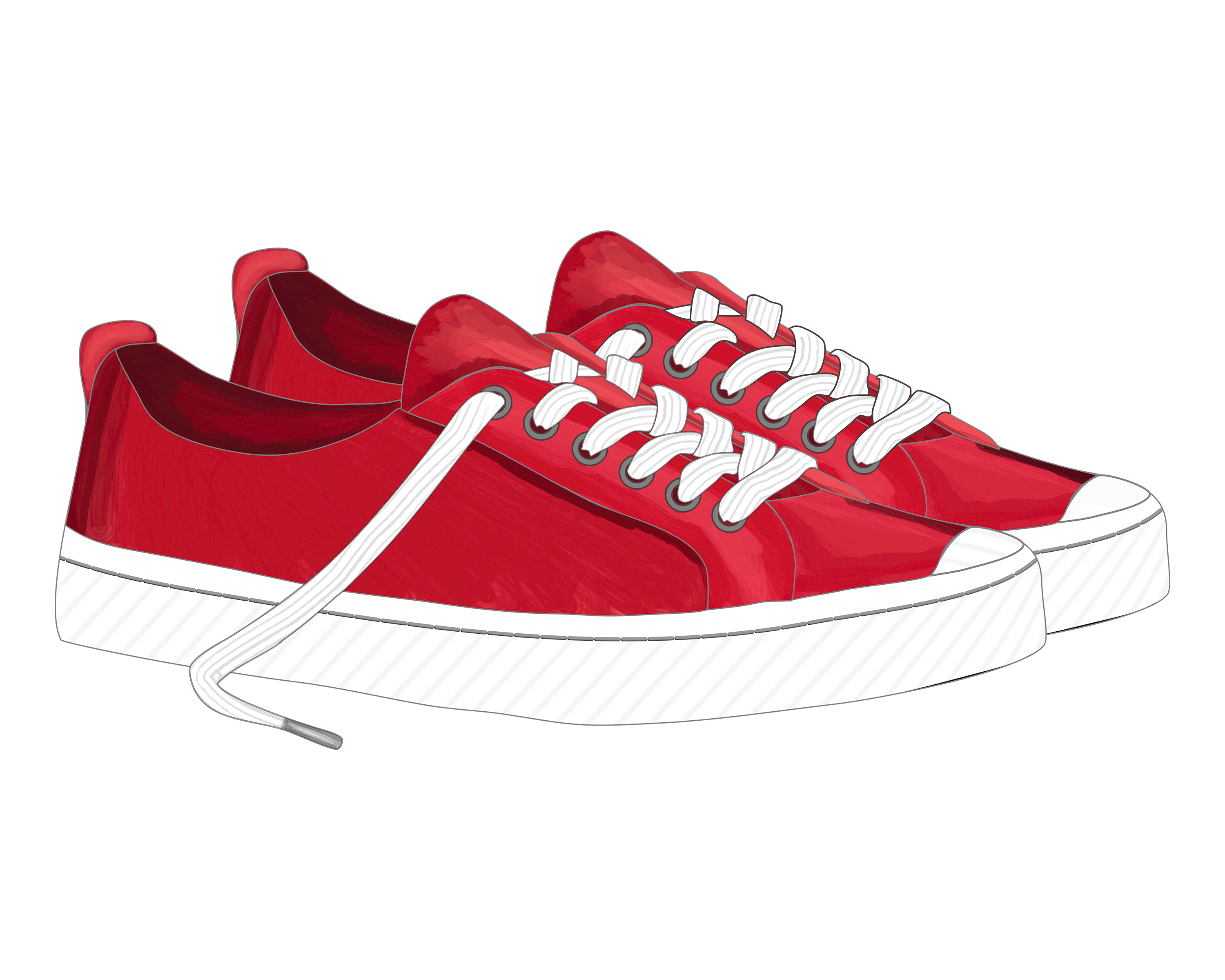 The Red Shoes affinity designer converse design graphic design illustration red shoes