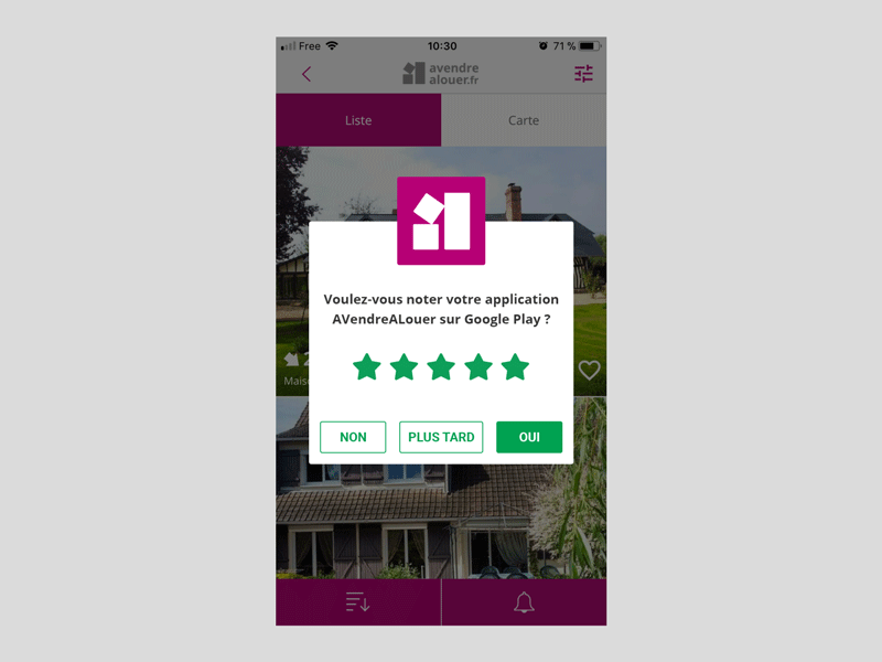AVendreALouer - Popin animation aftereffects animation app illustrator lottie photoshop