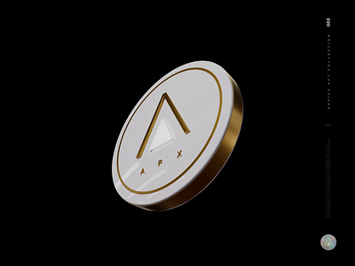 APX coin flip 3d animation blockchain coin crypto cryptocurrency nft nftart screen design socialmedia visual