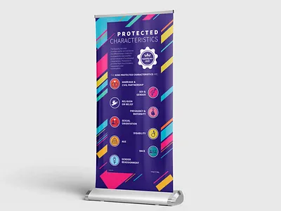 Equalities Print Banner banner colours grahic design illustrator pdf print typography