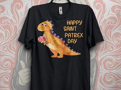Happy Saint Patrex Day T-Shirt Design branding christmasstshirt design designtshirt graphic design happysaintpatrexday illustration logo minimal tshirt tshirtdesign typography ui ux vector