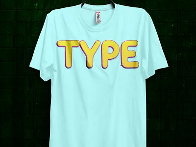 Type T-Shirt Design album art banner bookcover branding brochure design design tshirt flyer graphic design illustration logo menucard minimal poster t shirt design typography ui ux vector