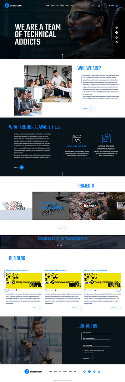 Web studio design concept creative design figma homepage webdesign website