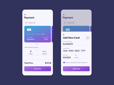 #DailyUI #002 Day 2 card check add concept credit dailyui dailyui002 design site ui web