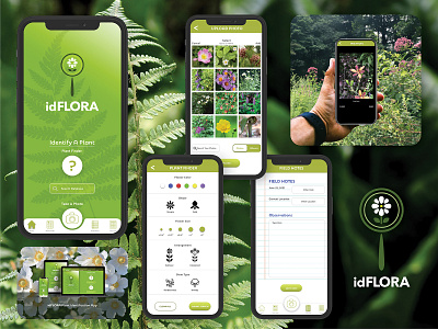 idFLORA branding graphic design logo ui ux