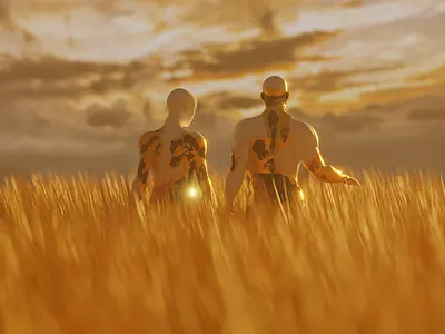 living the dream 3d 3ddesign 3dillustration art artwork blender blender3d design illustration landscape nft nftart