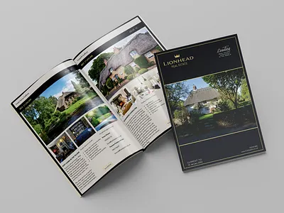 Real Estate Brochure brochure design graphic design layout magazine print