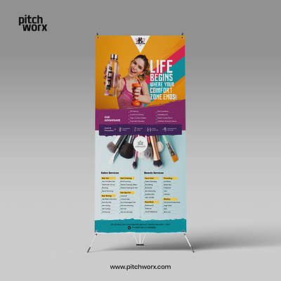 Standee Design for Beauty Brand beauty brand branding branding design design mockup standee standee design