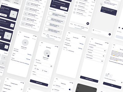Mobile App Lo-Fi Wireframe app application design clean ios mobile app uiux user interface wireframe