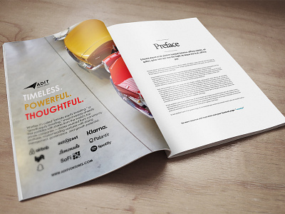 ADIT Venture Printed Ad ad print