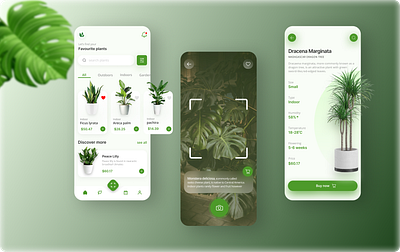Plant shop best dribble ui design branding design e commerce indoor mobile app ui ux plant plant app ui ux