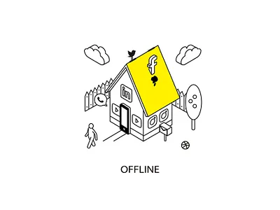 UNPLUG adobe illustrator apps book design graphic design house illustration logo offline social network unplug vector website illustration