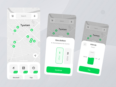 Car Refilling App android app app design car design fuel gas gas station ios mobile app mvp oil refilling ronas it tank tank app ui ux