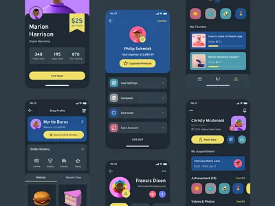 Profile - Metmoi UI KIT app design ios kit metmoi mobile profile reactnative template ui