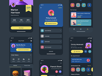 Profile - Metmoi UI KIT app design ios kit metmoi mobile profile reactnative template ui