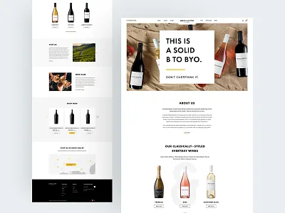 Bread & Butter - Wines eCommerce Website clean creative e commerce ecommerce food graphic design landing page latest minimal restaurant trending trendy ui uidesign uiux ux website wine wine ecommerce winery