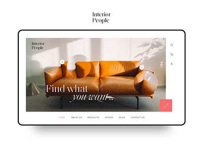 Interior branding concept design interface interior landingpage project ui ui ux design ux webpage website