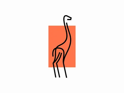 Minimalist Giraffe Logo animal branding design flat geometric giraffe icon identity illustration line logo mark minimalism minimalist nature neck orange savanna symbol vector