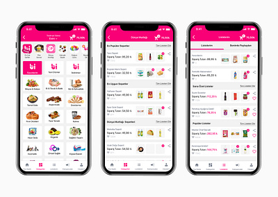 Yemeksepeti Banabi Redesign groceryapp mobileapp ui