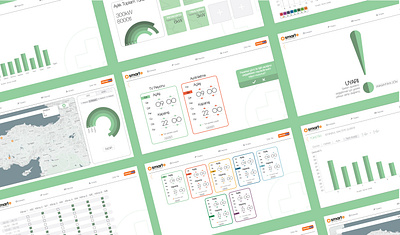 Web design for Smarte branding design graph selection ui web