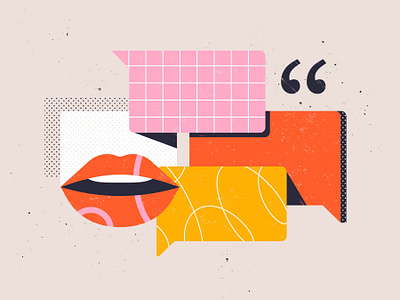 Speech adobe illustrator communication design illustration lips mouth procreate speak talk vector vector art