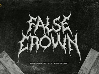 False Crown (Death metal font)