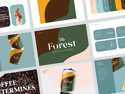 Forest Branding bakery brand identity branding coffee coffee brand drink label logomark package packaging pattern