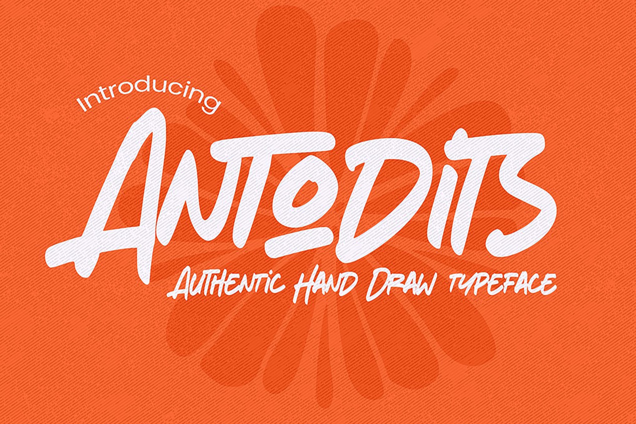 Antodits - Authentic Hand Drawn Typeface app branding design display font graphic design handdrawn handwritten illustration logo serif typeface typography ui ux vector